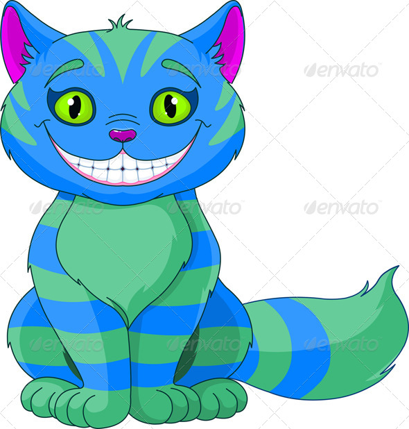 GraphicRiver Smiling Cheshire Cat 8183244 GraphicRiver Smiling Cheshire Cat 8183244