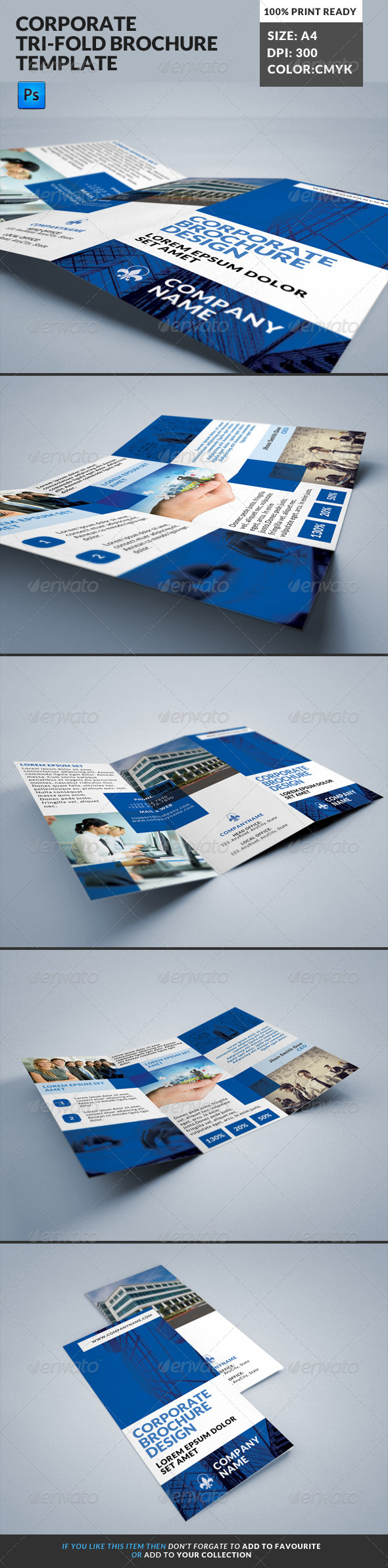 Corporate Tri-Fold Brochures Template 16 Corporate Tri-Fold Brochures Template 16