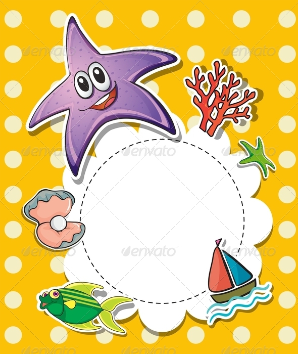 GraphicRiver Stationary with Sea Creatures 8183350 GraphicRiver Stationary with Sea Creatures 8183350