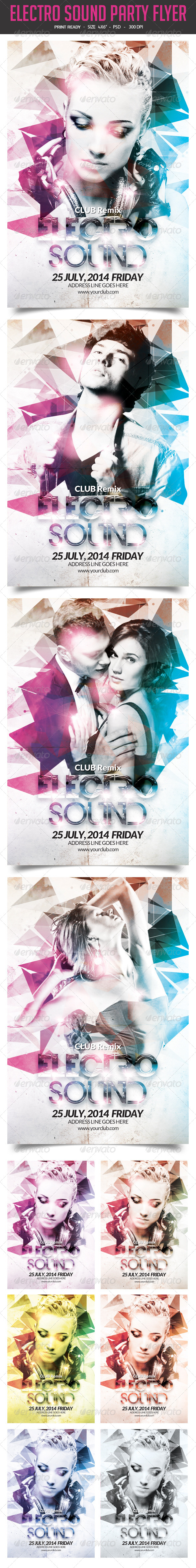 GraphicRiver Electro Sound Party Flyer 8183443 GraphicRiver Electro Sound Party Flyer 8183443