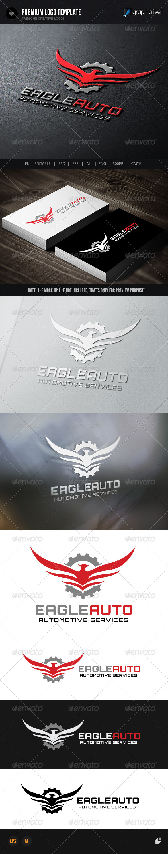 Eagle Automotive Services - Crests Logo Templates
