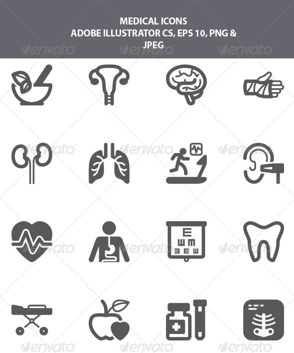 GraphicRiver Medical Icons 8184605 GraphicRiver Medical Icons 8184605