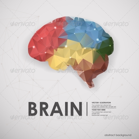 GraphicRiver Human Brain in Polygons 8184733 GraphicRiver Human Brain in Polygons 8184733