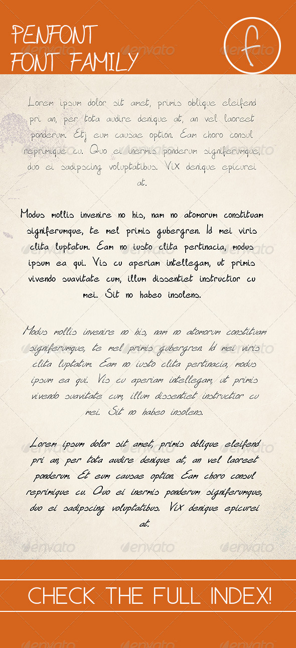GraphicRiver PenFont Font Family 8184813 GraphicRiver PenFont Font Family 8184813