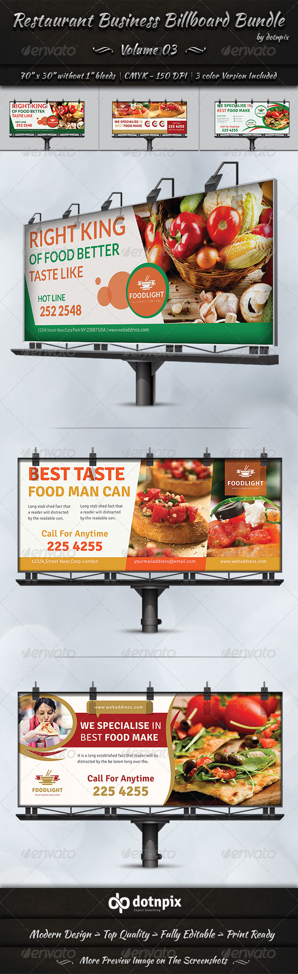 GraphicRiver Restaurant Business Billboard Bundle Volume 3 8184993 GraphicRiver Restaurant Business Billboard Bundle Volume 3 8184993