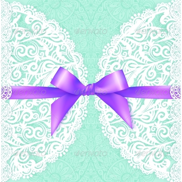GraphicRiver Green Lacy Wedding Card Template 8185152 GraphicRiver Green Lacy Wedding Card Template 8185152