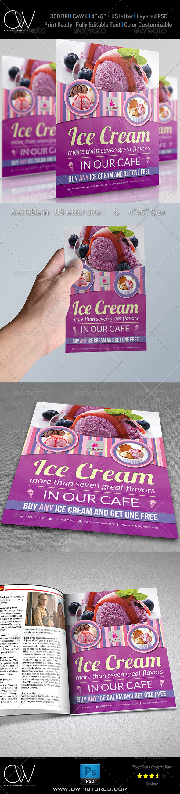 GraphicRiver Ice Cream Flyer Vol.2 8181820 GraphicRiver Ice Cream Flyer Vol.2 8181820
