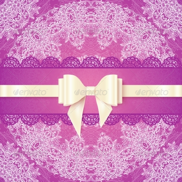 GraphicRiver Wedding Card Template with Silky Bow 8185497 GraphicRiver Wedding Card Template with Silky Bow 8185497
