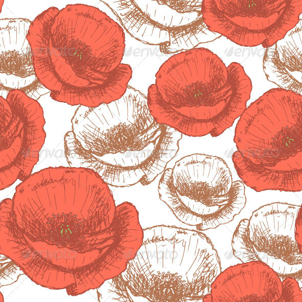 GraphicRiver Poppy Pattern 8187201 GraphicRiver Poppy Pattern 8187201