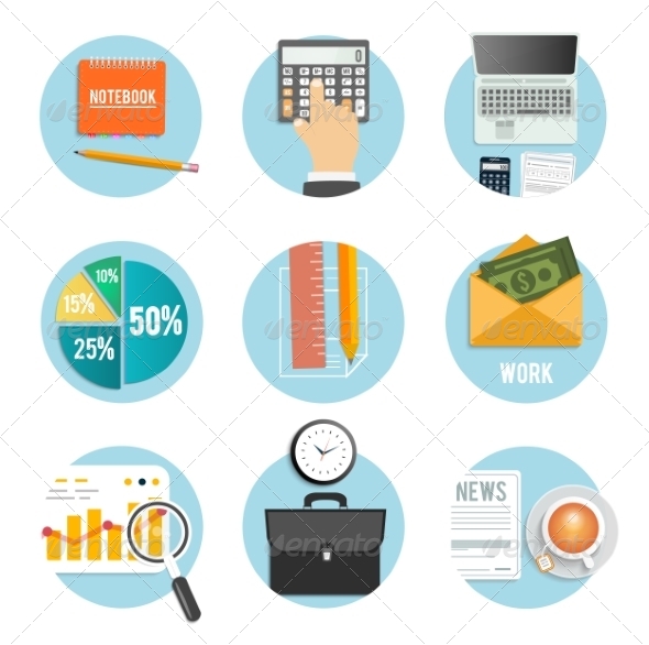 GraphicRiver Business Office and Marketing Items Icons 8187570 GraphicRiver Business Office and Marketing Items Icons 8187570