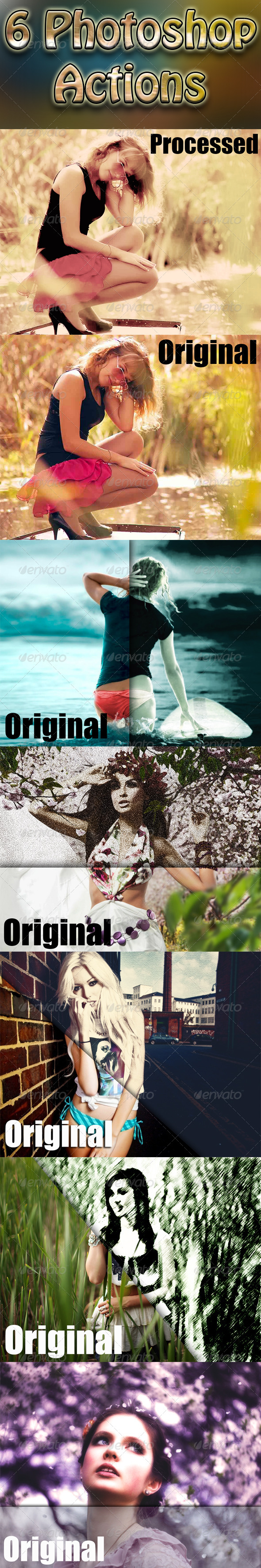 GraphicRiver 6 Photoshop Actions 8188239 GraphicRiver 6 Photoshop Actions 8188239