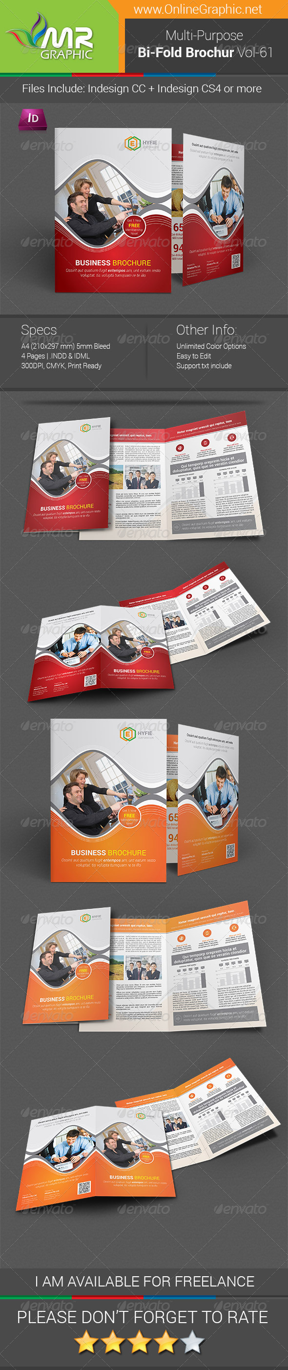 GraphicRiver Multipurpose Bifold Brochure Template Vol-61 8188448 GraphicRiver Multipurpose Bifold Brochure Template Vol-61 8188448