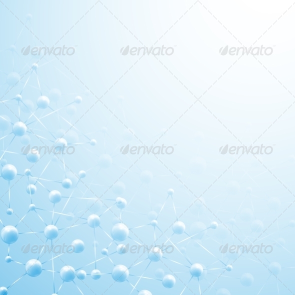 GraphicRiver Blue Molecule Background 8188521 GraphicRiver Blue Molecule Background 8188521