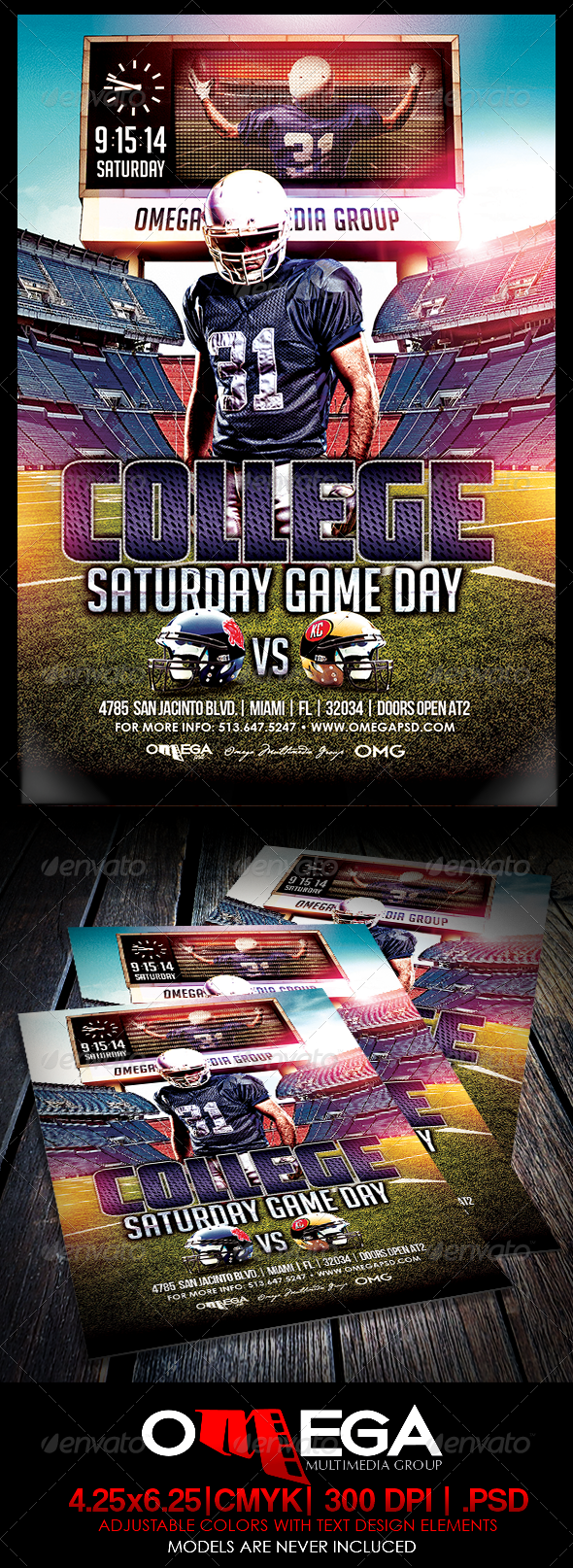 GraphicRiver College Game Day 8190569 GraphicRiver College Game Day 8190569