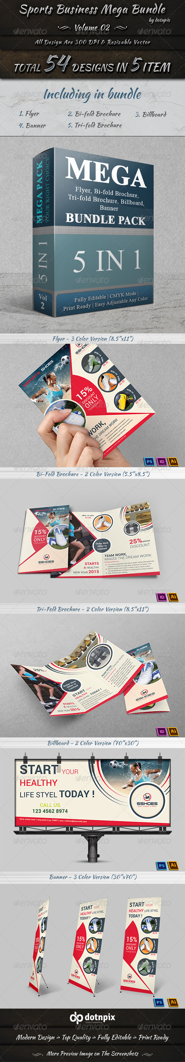 GraphicRiver Sports Business Mega Bundle Volume 2 8191490 GraphicRiver Sports Business Mega Bundle Volume 2 8191490