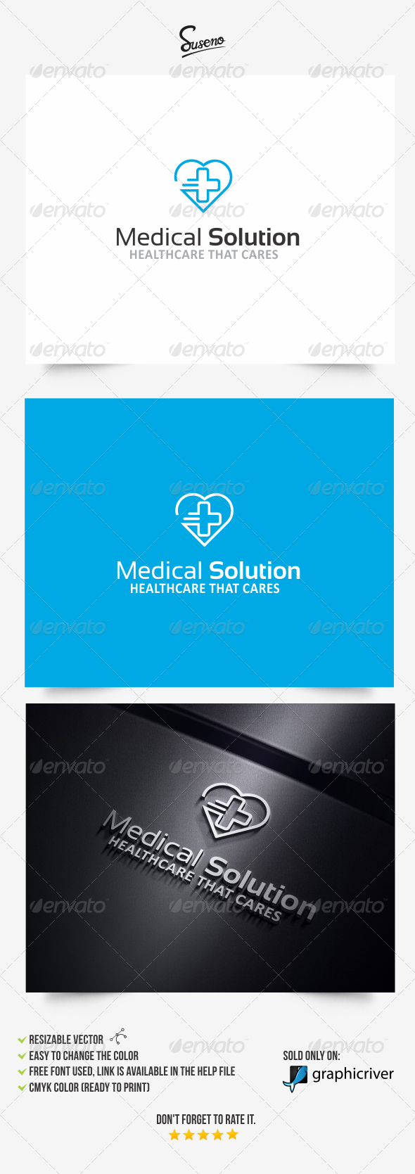 GraphicRiver Medical Solution logo 8180037 GraphicRiver Medical Solution logo 8180037