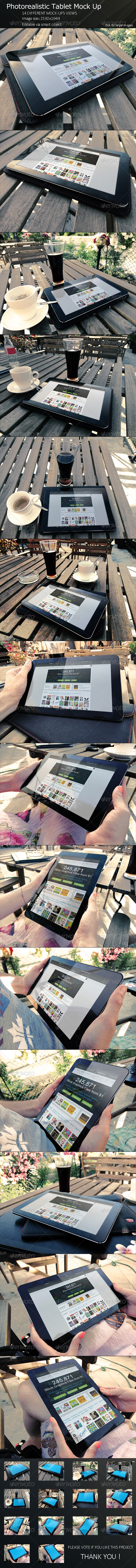 GraphicRiver PhotoRealistic Tablet Mock Up 8191800 GraphicRiver PhotoRealistic Tablet Mock Up 8191800