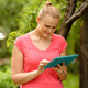 Man Working With Notebook In The Park - 134