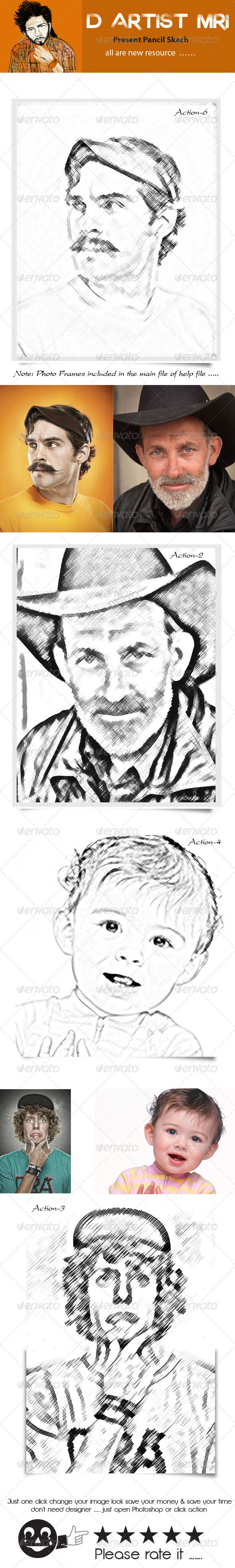 GraphicRiver Pencil Sketch 8192235 GraphicRiver Pencil Sketch 8192235