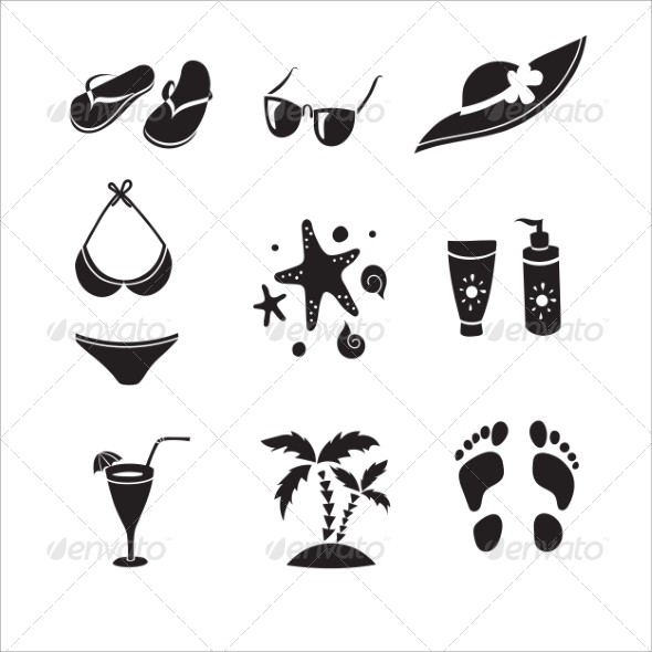 GraphicRiver Summer Elements for your Design 8192250 GraphicRiver Summer Elements for your Design 8192250