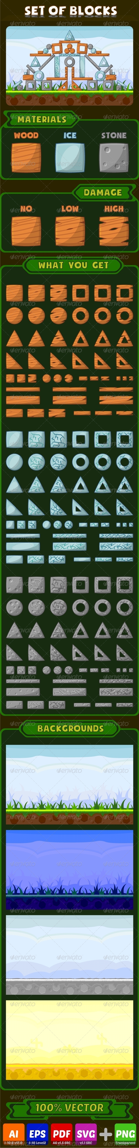 GraphicRiver Set of Blocks 8192282 GraphicRiver Set of Blocks 8192282