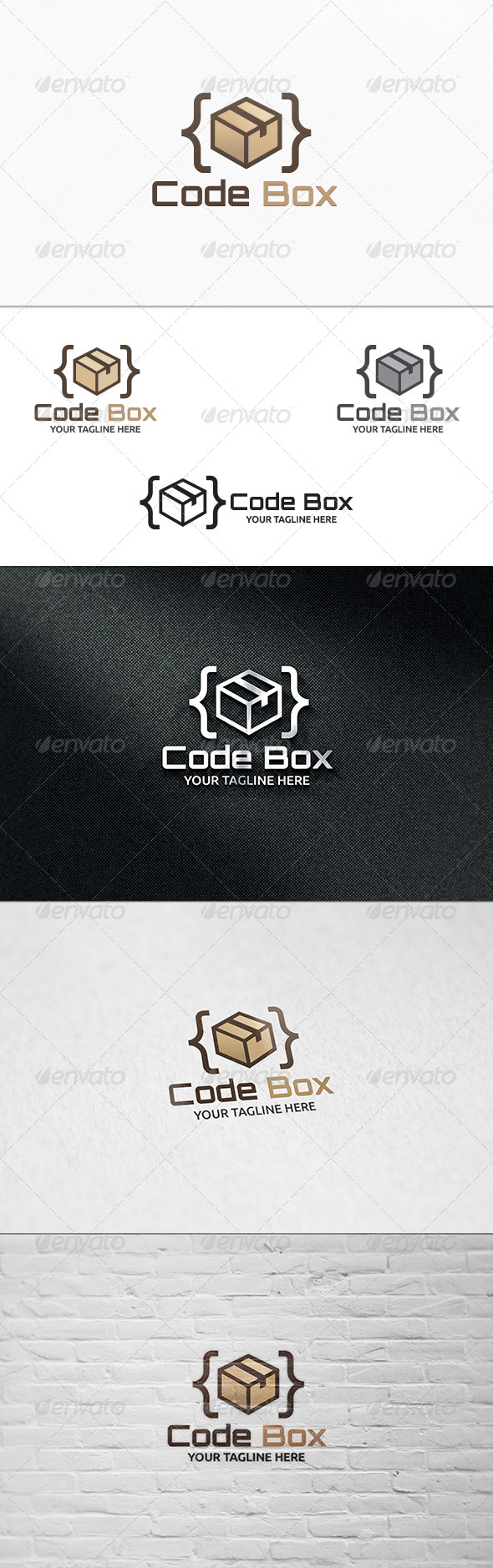 Code Box Logo Template Code Box Logo Template