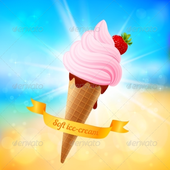 GraphicRiver Summer Ice-Cream on Shining Background 8193439 GraphicRiver Summer Ice-Cream on Shining Background 8193439