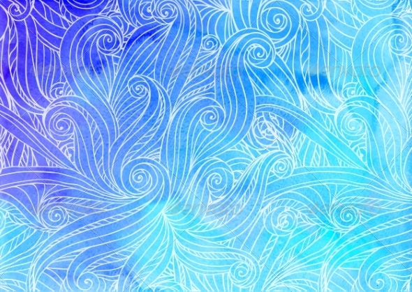 GraphicRiver Blue Watercolor Waves Background 8193443 GraphicRiver Blue Watercolor Waves Background 8193443