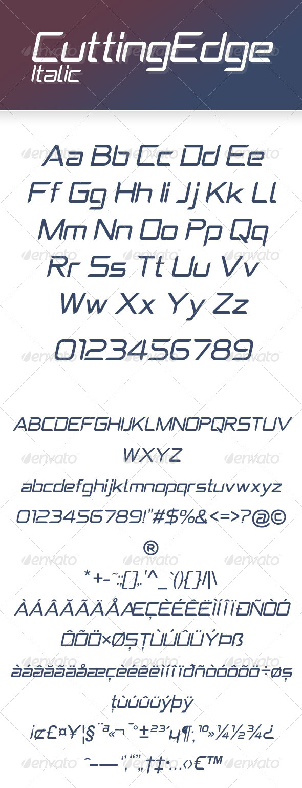 GraphicRiver CuttingEdge Italic 8184194 GraphicRiver CuttingEdge Italic 8184194