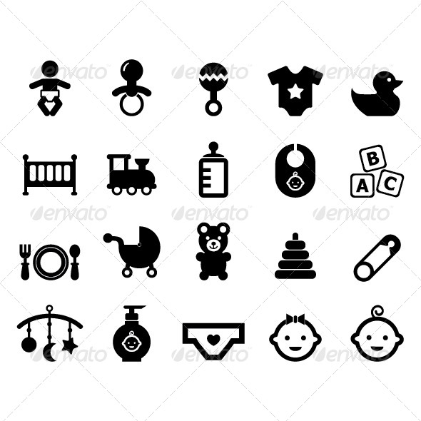GraphicRiver Baby Icon 8194403 GraphicRiver Baby Icon 8194403