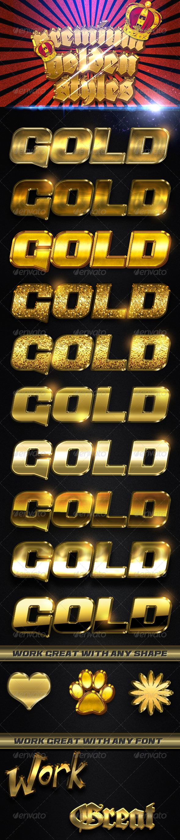 GraphicRiver Premium Golden Styles 8194416 GraphicRiver Premium Golden Styles 8194416