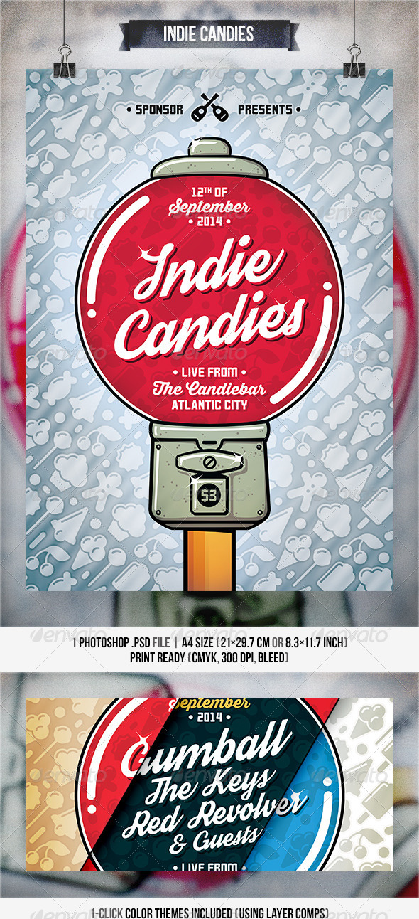 GraphicRiver Indie Candies Flyer & Poster 8196579 GraphicRiver Indie Candies Flyer & Poster 8196579