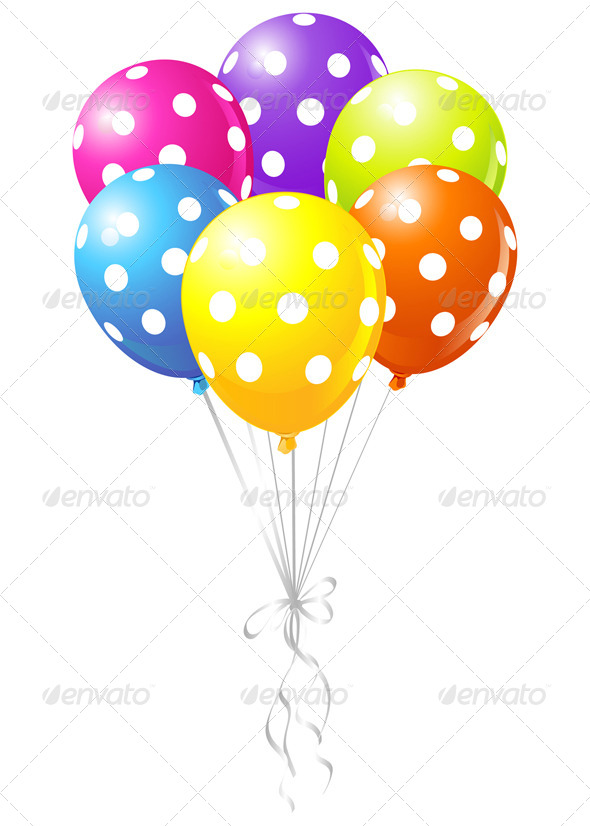 GraphicRiver Colorful Dotted Balloons 8196792 GraphicRiver Colorful Dotted Balloons 8196792