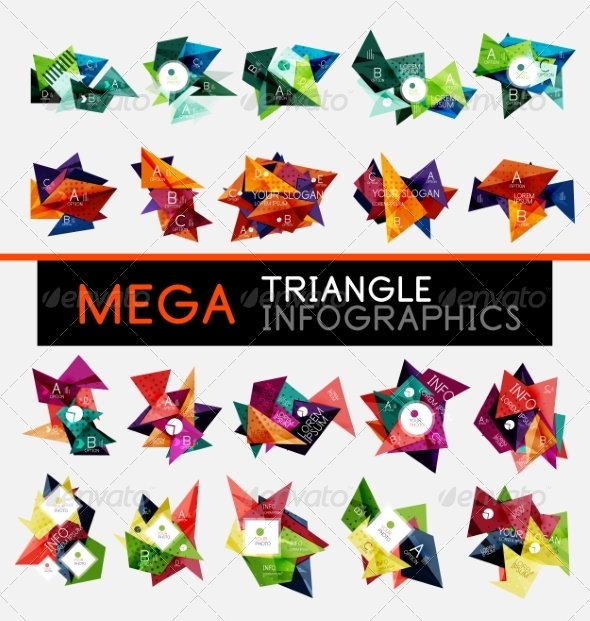 GraphicRiver Collection of triangle infographic layouts 8196868 GraphicRiver Collection of triangle infographic layouts 8196868