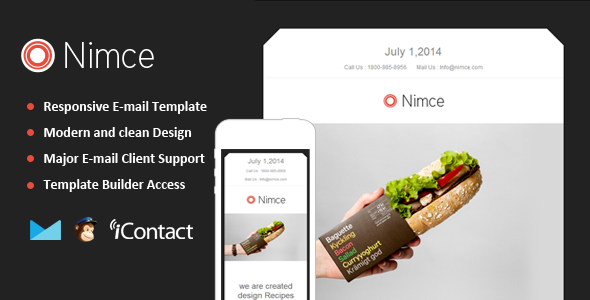 Nimce - Responsive Email + Themebuilder Access