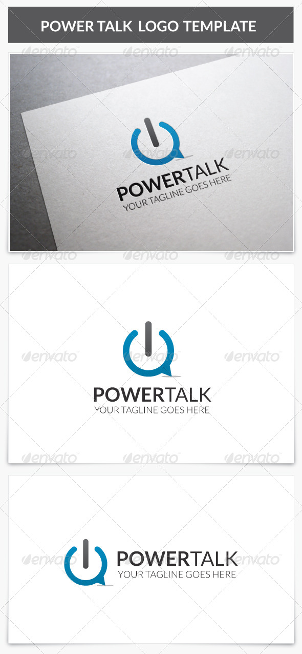 GraphicRiver Power Talk Logo 8197572 GraphicRiver Power Talk Logo 8197572
