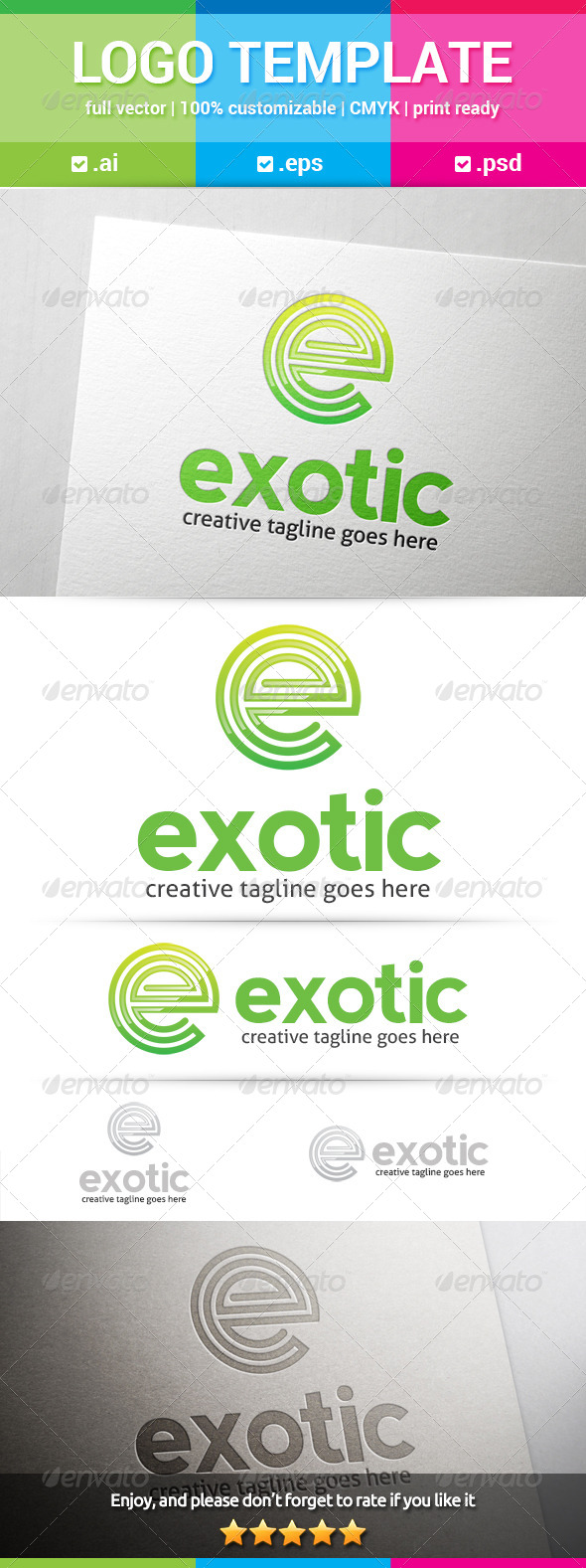 GraphicRiver Exotic Letter E Logo 8197636 GraphicRiver Exotic Letter E Logo 8197636