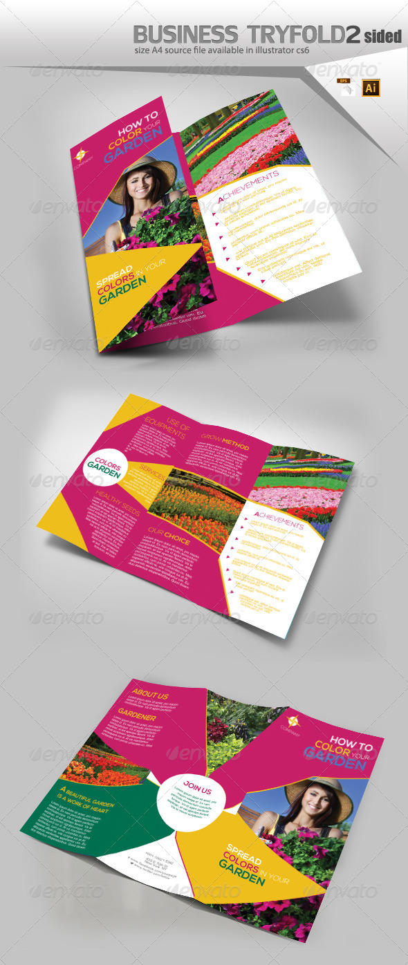 GraphicRiver Flower Delivery Trifold Template 8198197 GraphicRiver Flower Delivery Trifold Template 8198197