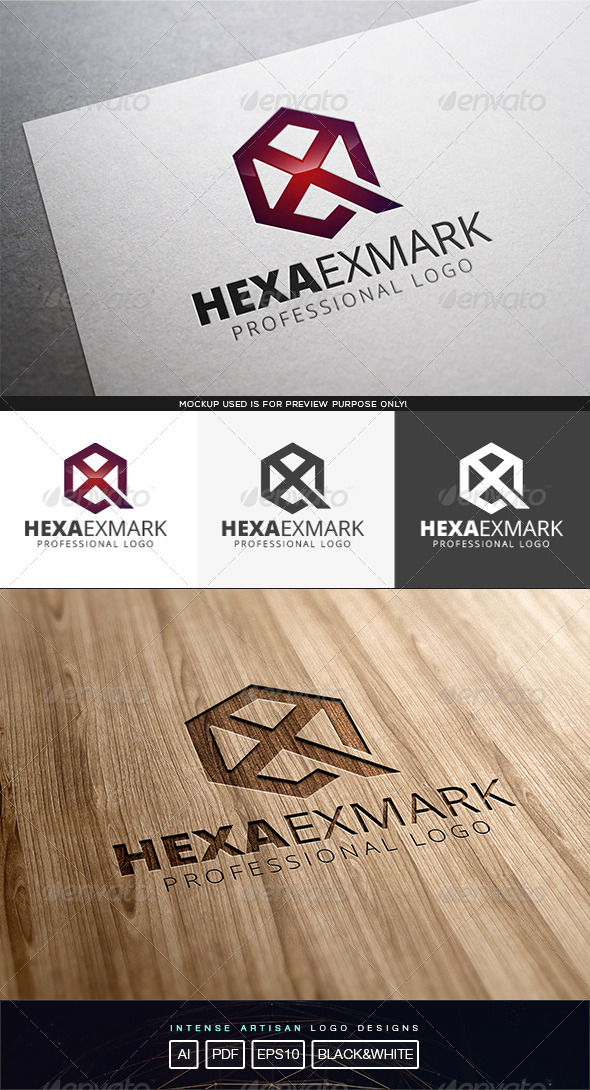 Hexa Exmark Logo Template Hexa Exmark Logo Template