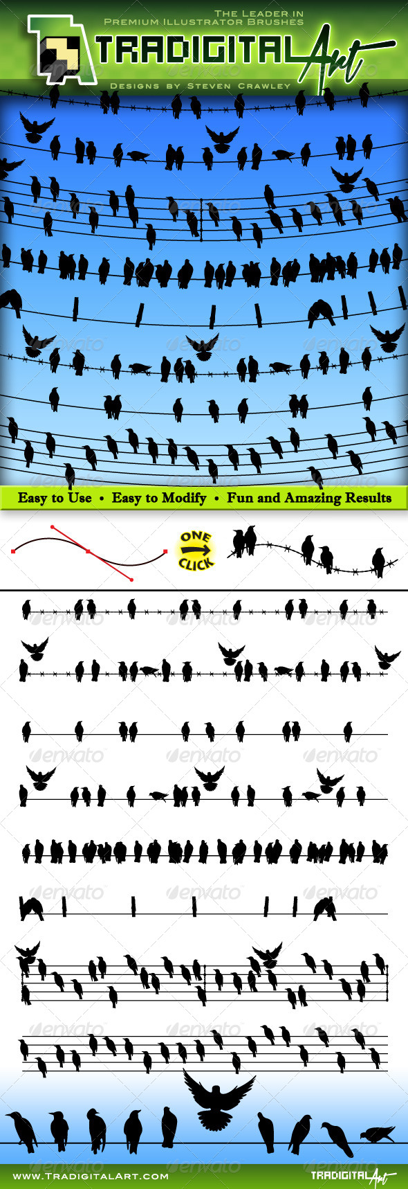 GraphicRiver Birds on a Wire Brushes Set 8199942 GraphicRiver Birds on a Wire Brushes Set 8199942