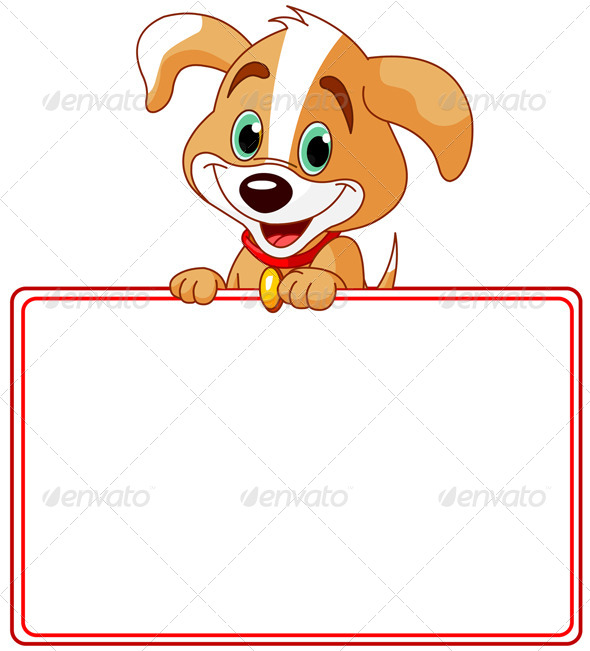 GraphicRiver Puppy Place Card 8200898 GraphicRiver Puppy Place Card 8200898