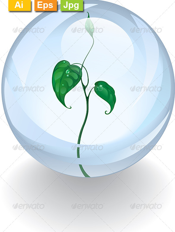 GraphicRiver Protected the Green Sprout 8201813 GraphicRiver Protected the Green Sprout 8201813