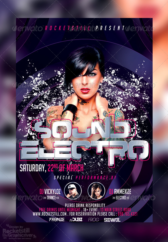 GraphicRiver Electro Purple Fleyer Template 8202620 GraphicRiver Electro Purple Fleyer Template 8202620