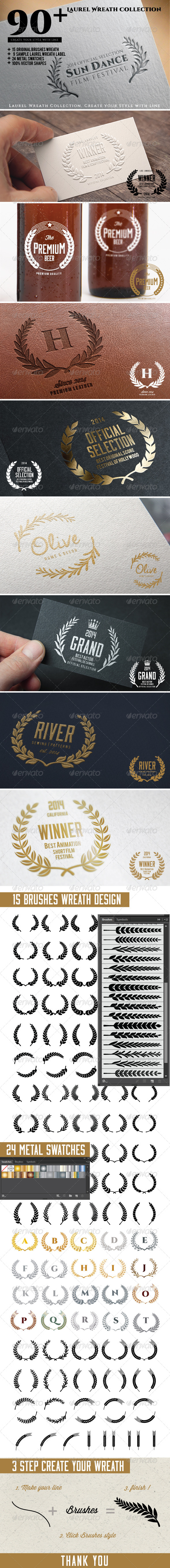 GraphicRiver 90& Laurel Wreath Collection 8187307 GraphicRiver 90& Laurel Wreath Collection 8187307