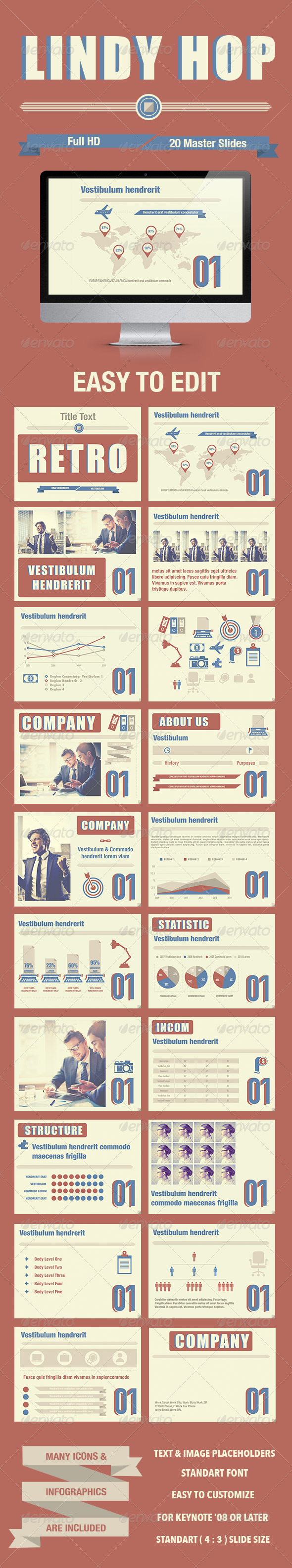 GraphicRiver Lindy Hop Keynote Template 8163930 GraphicRiver Lindy Hop Keynote Template 8163930