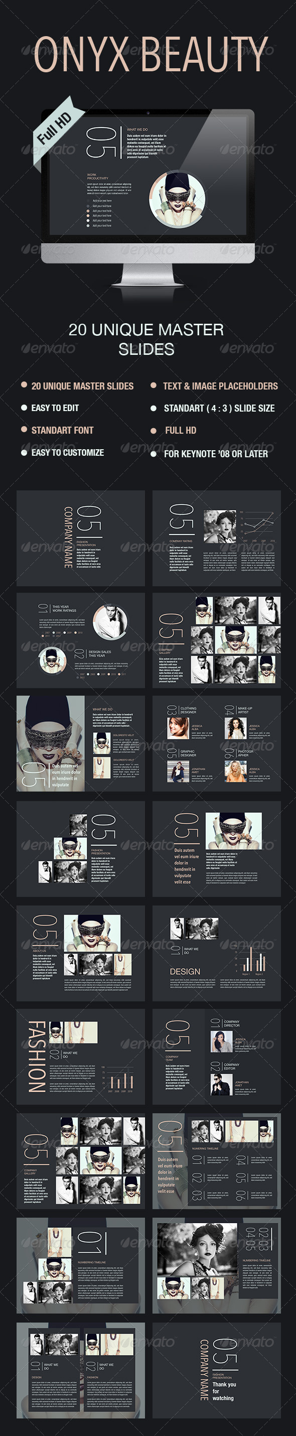 GraphicRiver Onyx Beauty Keynote Template 8165301 GraphicRiver Onyx Beauty Keynote Template 8165301