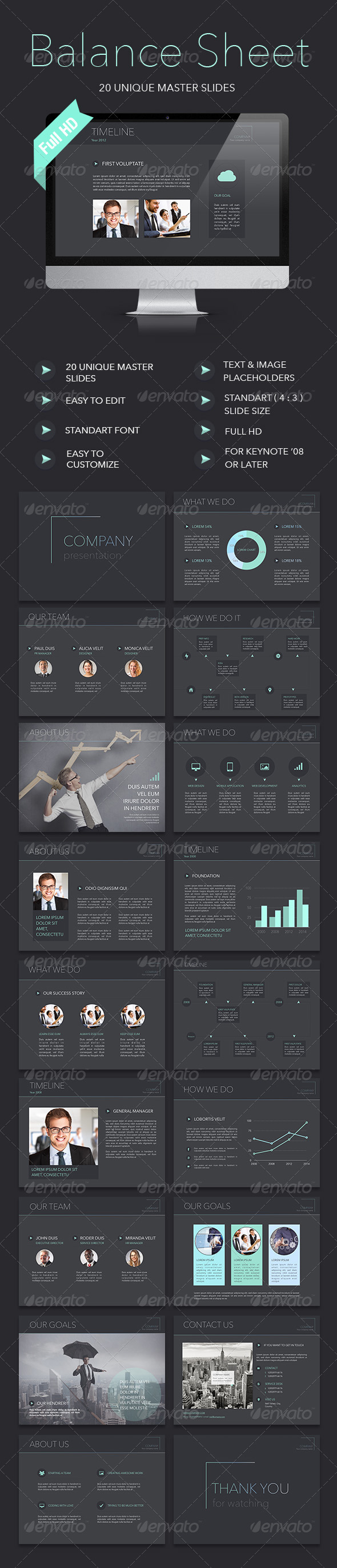 GraphicRiver Balance Sheet Keynote Template 8166560 GraphicRiver Balance Sheet Keynote Template 8166560