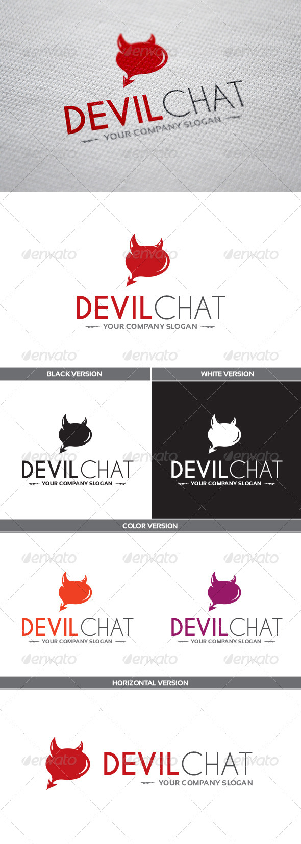 GraphicRiver DevilChat Logo 8203495 GraphicRiver DevilChat Logo 8203495