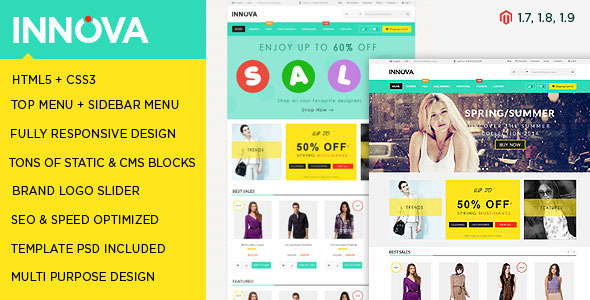 ThemeForest Innova Responsive Multipurpose Magento Theme 8099019