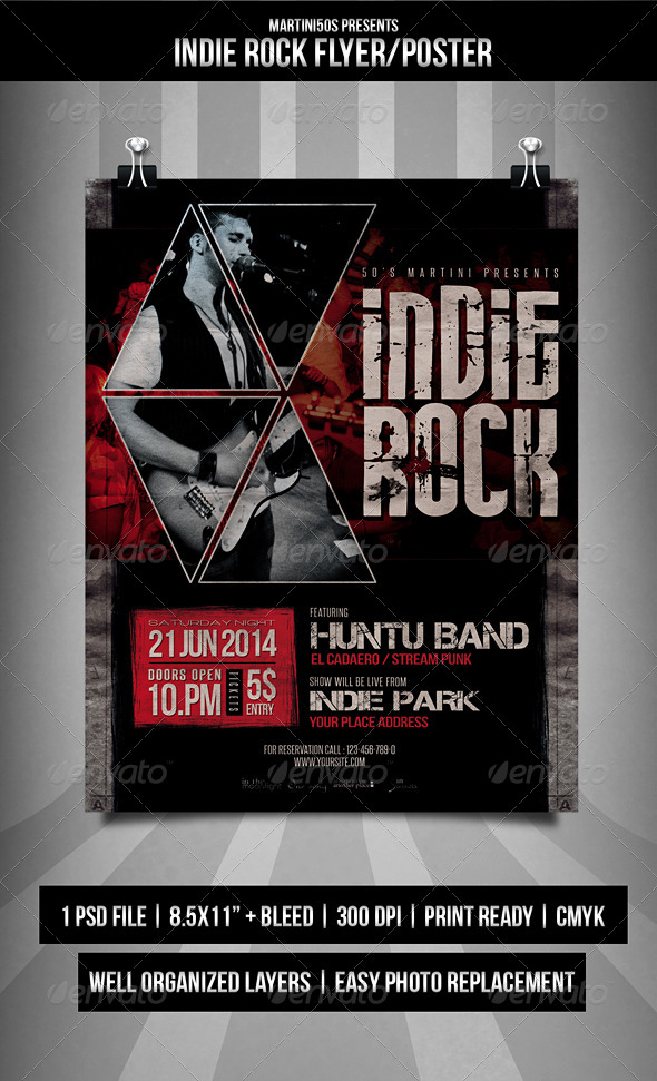 GraphicRiver Indie Rock Flyer Poster 8204250 GraphicRiver Indie Rock Flyer Poster 8204250